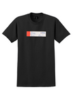 Delta T-Shirt - Vintage Name and Address Baggage Label - Black