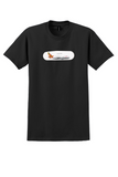 Deutsche BA T-Shirt - Vintage Boeing 737-300 Profile Sticker - Black