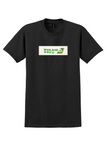 EVA Air T-Shirt - Vintage Green Globe Logo Bag Sticker - Black
