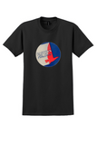 Eastern Air Lines T-Shirt - Vintage Red Falcon Bag Sticker - Black