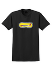 Edelweiss T-Shirt - Vintage Airbus A320 Bag Sticker - Black