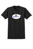 EuroBerlin France T-Shirt - Vintage Die Fluggesellschaft aus Berlin Sticker - Black