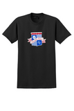 Finnair T-Shirt - Vintage Executive Class Crest Bag Sticker - Black