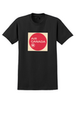 Air Canada T-Shirt - Vintage Red Disc Rondelle Bag Sticker - Black
