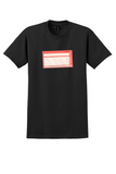 Air Canada T-Shirt - Vintage Bilingual Baggage Name Tag Sticker - Black