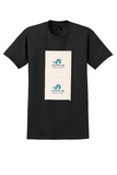 Garuda Indonesia T-Shirt - Vintage 45 Years Anniversary Sticker Pair - Black