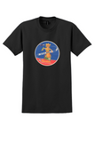 Garuda Indonesian Airways T-Shirt - Vintage See Bali Dancer Bag Sticker - Black