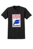 Icelandair T-Shirt - Vintage USA Sticker - Black