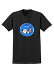 JAT Yugoslav Airlines T-Shirt - Vintage DC-10 Cartoon Jet Sticker - Black