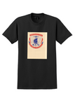 KLM T-Shirt - Vintage Flying Dutchman Transatlantic Bag Sticker - Black