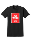 LTU International Airways T-Shirt - Vintage Jot We De Sticker - Black