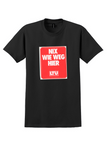 LTU T-Shirt - Vintage Nix Wie Weg Hier Bag Sticker - Black