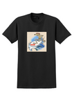 Lauda Air T-Shirt - Vintage Surfing Mouse Bag Sticker - Black