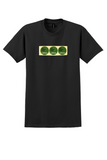 Lufthansa T-Shirt - Vintage Frei Vacant Libre Sticker Strip - Black