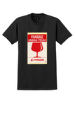 Malaysia Airlines T-Shirt - Vintage Fragile Mudah Pecah Label - Black