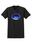 Munich Airport T-Shirt - Vintage Big M Terminal Sticker - Black
