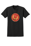 Air Maroc T-Shirt - Vintage Winged Roundel Bag Sticker - Black