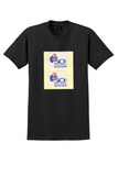 Air New Zealand T-Shirt - Vintage 50th Anniversary Bag Sticker - Black