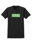 Pacific Western Airlines T-Shirt - Vintage Perishable Do Not Freeze Label - Black