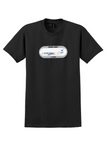 Pan Am T-Shirt - Vintage Airbus A300 Bag Sticker - Black