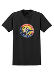 Philippine Air Lines T-Shirt - Vintage Tropical Roundel Bag Sticker - Black