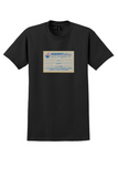 Piedmont Airlines T-Shirt - Vintage Property Of Baggage Label - Black