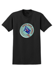 Qantas Empire Airways T-Shirt - Vintage QEA Flag Bag Sticker - Black