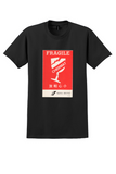 Royal Brunei T-Shirt - Vintage Fragile Handling Label - Black