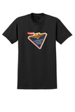 SAS T-Shirt - Vintage Winged Crest Triangle Bag Sticker - Black