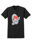 Trans-Texas Airways T-Shirt - Vintage Route of the Starliners Sticker - Black