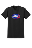 TWA T-Shirt - Vintage Trans World Boeing 717 Sticker - Black