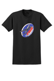 TWA T-Shirt - Vintage Constellation Trans World Airline Sticker - Black