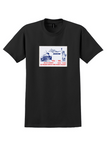 TAROM T-Shirt - Vintage Bucharest New York 20 Years Sticker - Black