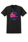 Trans-Texas Airways T-Shirt - Vintage Pink Starliners Bag Sticker - Black