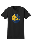 Trans-Texas Airways T-Shirt - Vintage Yellow Starliners Bag Sticker - Black