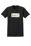 Transbrasil T-Shirt - Vintage Rainbow Jet Rio Miami Orlando Bag Sticker - Black