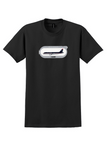 US Airways T-Shirt - Vintage Airbus A320 Sticker - Black