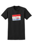 United Air Lines T-Shirt - Vintage DC-7 Mainliners Nonstop Bag Sticker - Black