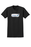 Air Tahiti Nui T-Shirt - Vintage Airbus A340-200 Bag Sticker - Black
