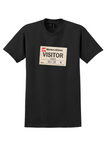 Western Airlines T-Shirt - Vintage Visitor Pass Sticker - Black
