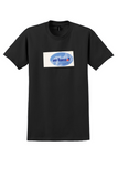 Air Transat T-Shirt - Vintage Blue Sky Logo Bag Sticker - Black