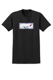 Delta T-Shirt - Airbus A220-100 Aircraft Sticker - Black