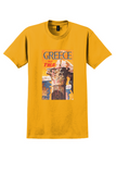 Fly TWA Greece T-Shirt - David Klein Corinthian Column Poster - Gold