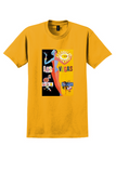 Fly TWA Las Vegas T-Shirt - David Klein Showgirl Poster - Gold