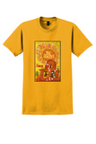 Fly TWA Jets Los Angeles T-Shirt - David Klein Mission Bells Poster - Gold