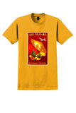 Air France Far East T-Shirt - Dumas Conical Hat Poster - Gold