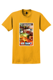 Air France Europe T-Shirt - Falcucci European Scenes Poster - Gold