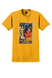 Air India India T-Shirt - Vintage Maharajah Collage Poster - Gold