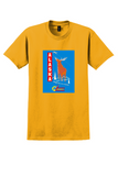 Alaska Airlines Alaska T-Shirt - Vintage Moose Poster - Gold