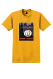 Braniff Chicago T-Shirt - Vintage Neon Sign Poster - Gold